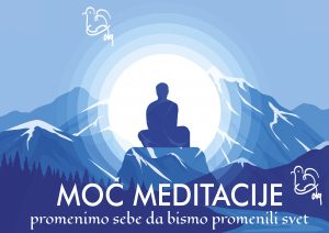 Plakat za predavanje MOĆ MEDITACIJE prazan