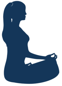 Pravilan položaj tela za meditaciju sa rukama na kolenima.